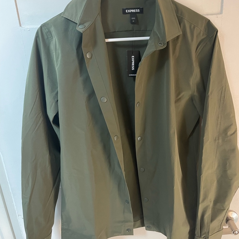 Express Olive Green Jacket NWT